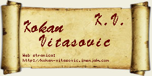 Kokan Vitasović vizit kartica